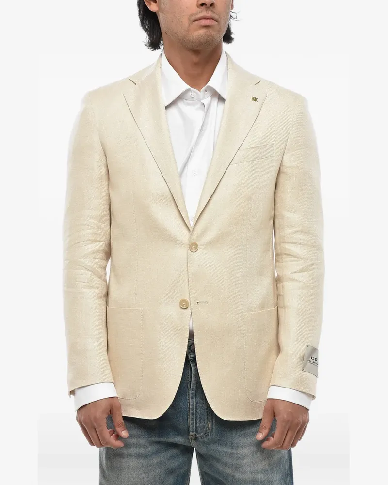 Corneliani single-breasted jacket - Nude Nude