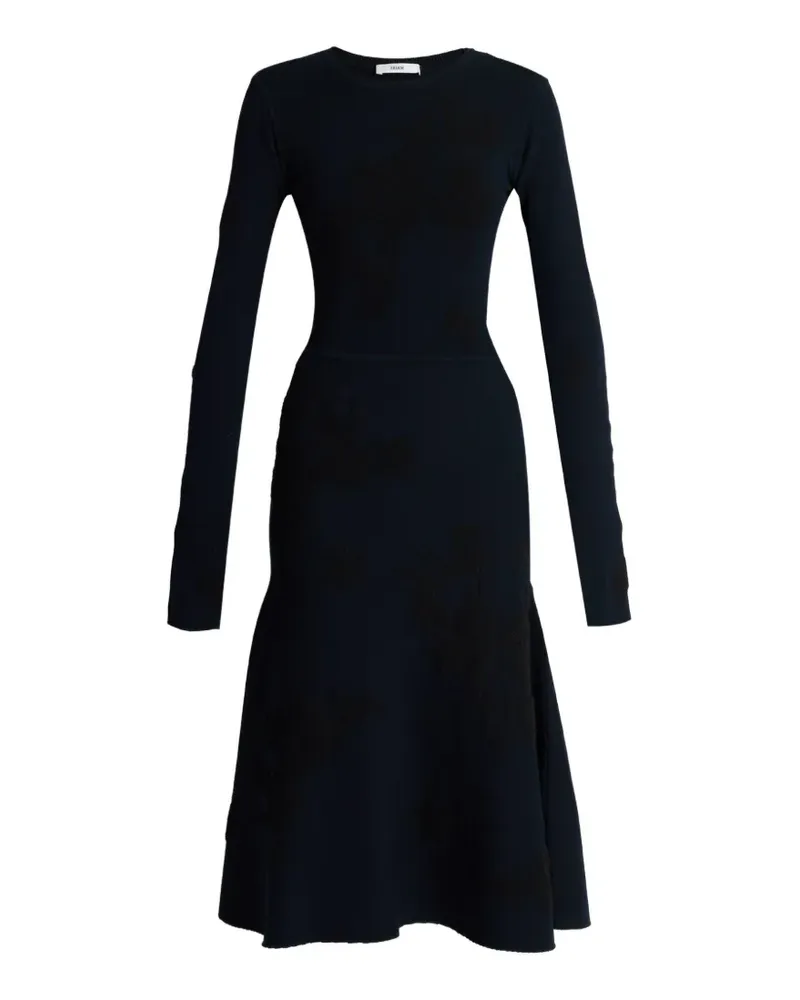 Erdem Langärmeliges Jacquard-Midikleid - Blau Blau