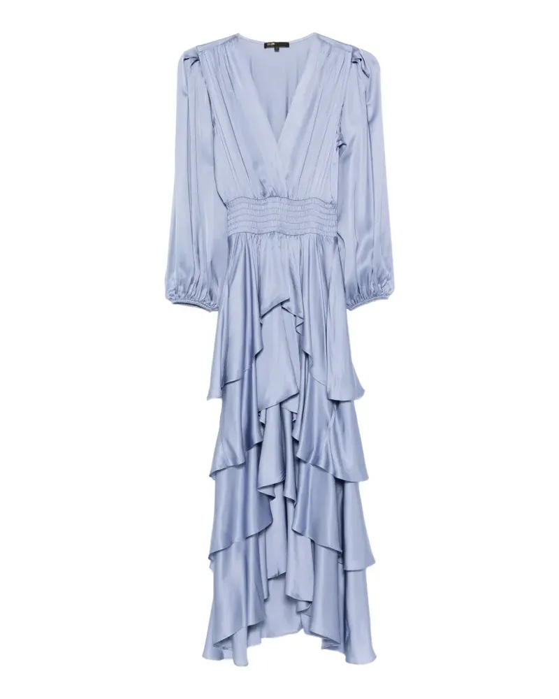 Maje Kleid mit V-Ausschnitt - Blau Blau