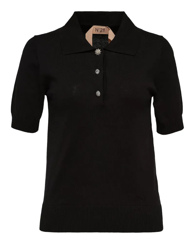N° 21 Klassisches Poloshirt - Schwarz Schwarz