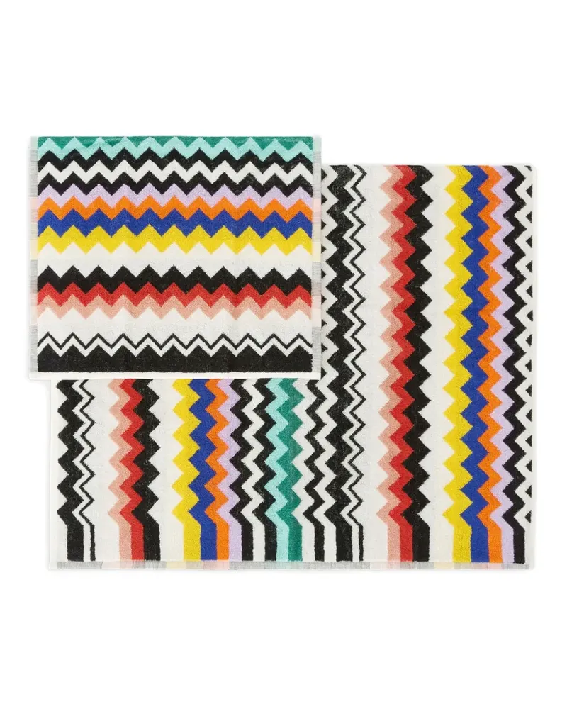Missoni Home Best Badetuch-Set mit Zickzackmuster - Weiß Weiß
