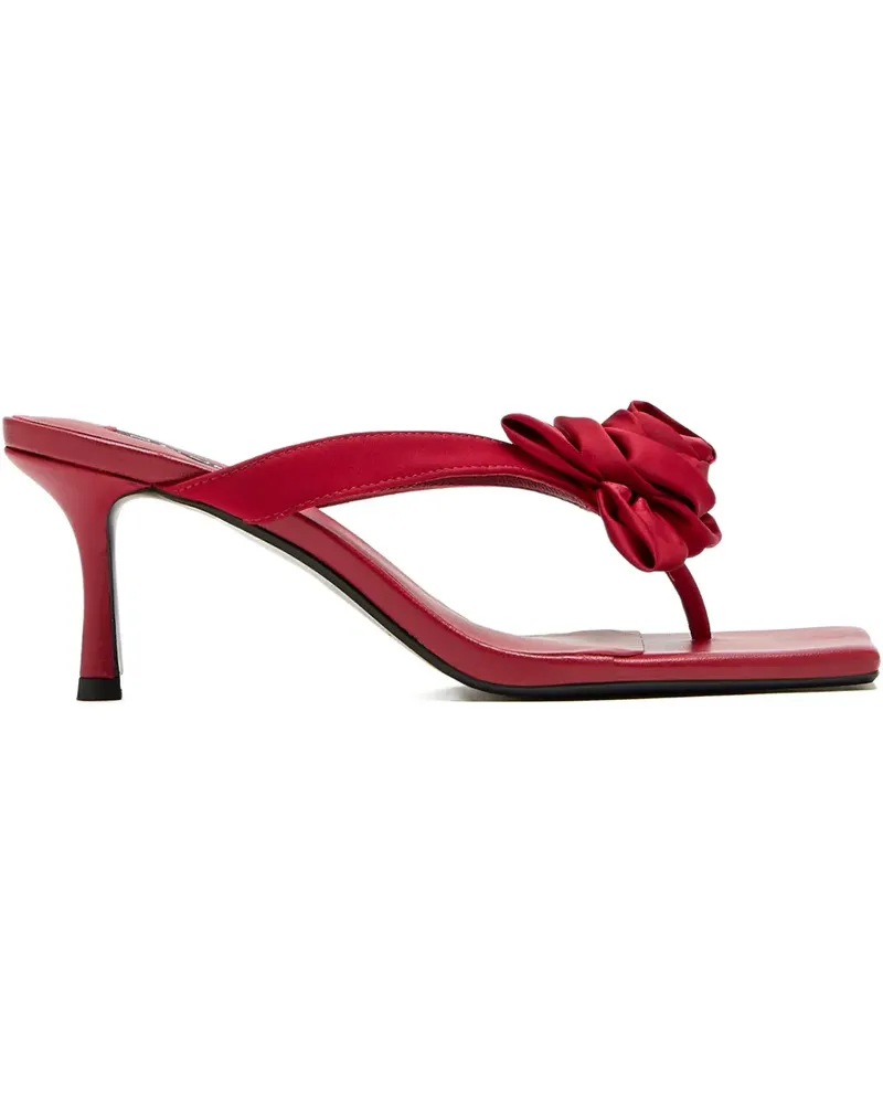 SENSO Sandalen mit Satin-Rosendetail - Rot Rot