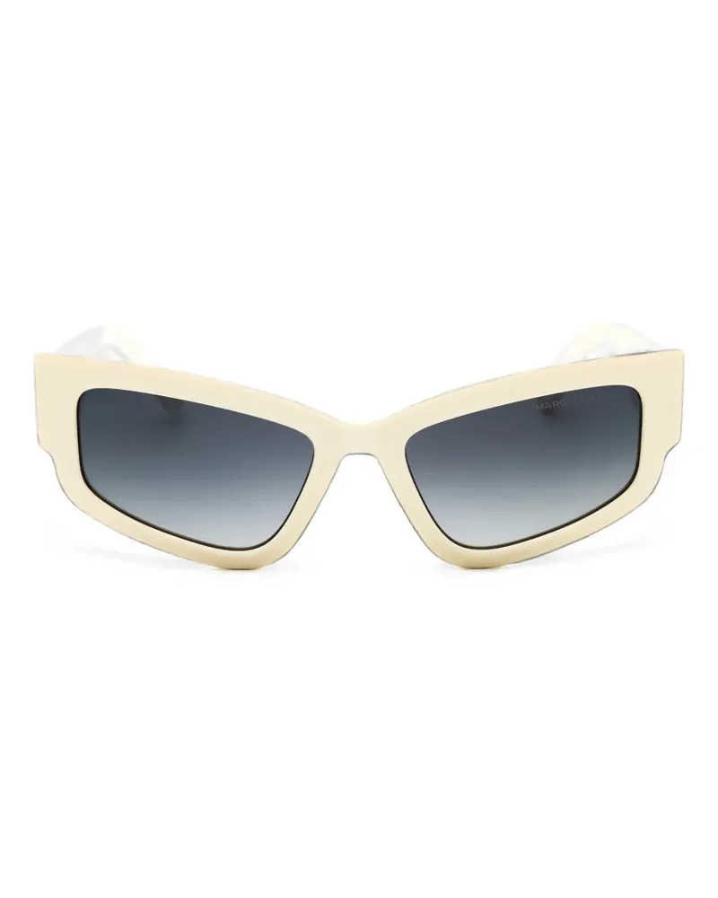 Marc Jacobs logo-plaque cat-eye sunglasses - Nude Nude