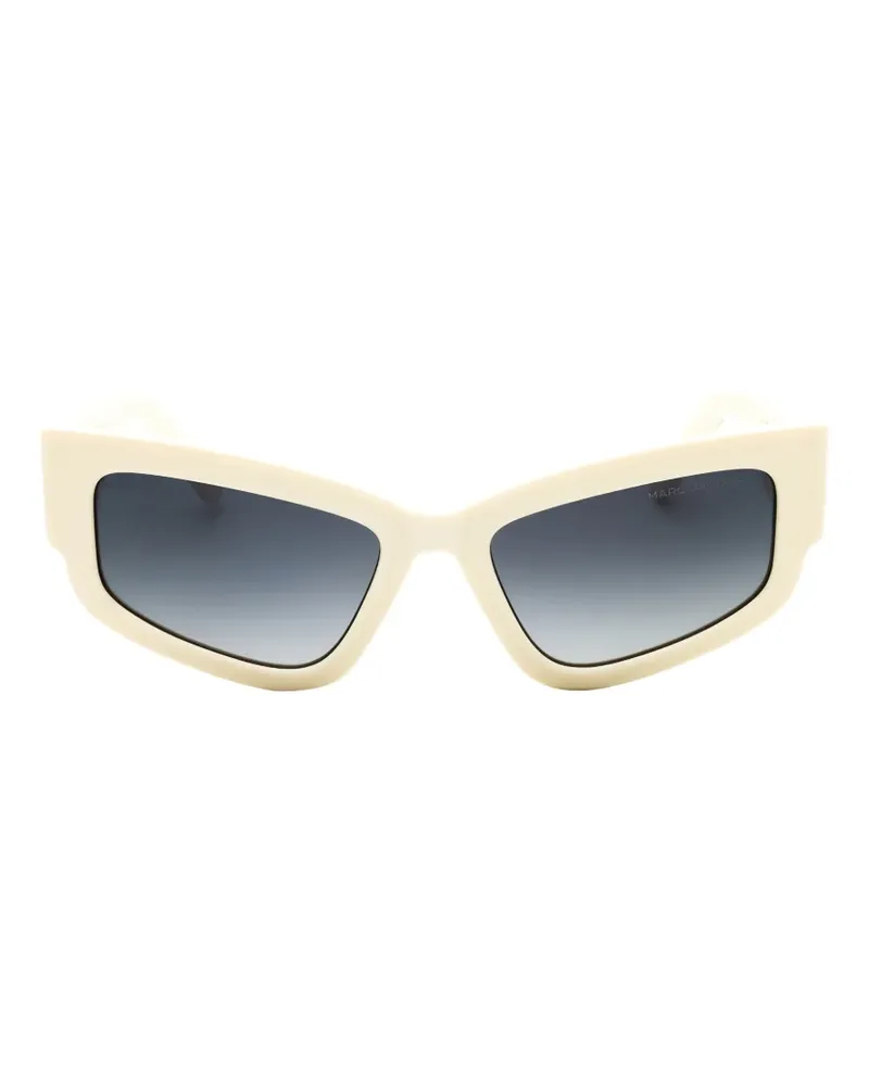 Marc Jacobs Cat-Eye-Sonnenbrille mit Logo-Schild - Nude Nude