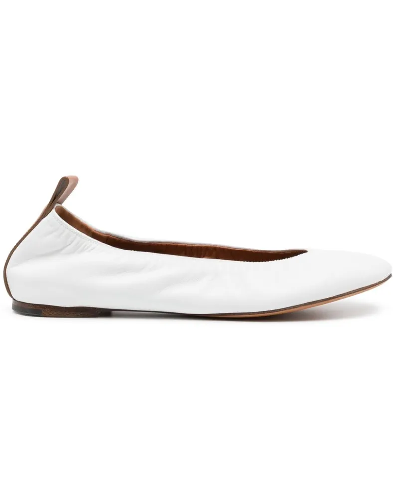 Lanvin Sneakers mit runder Kappe - Weiß Weiß