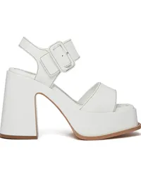 Stella McCartney Skyla Plateau-Sandalen 125mm Weiß