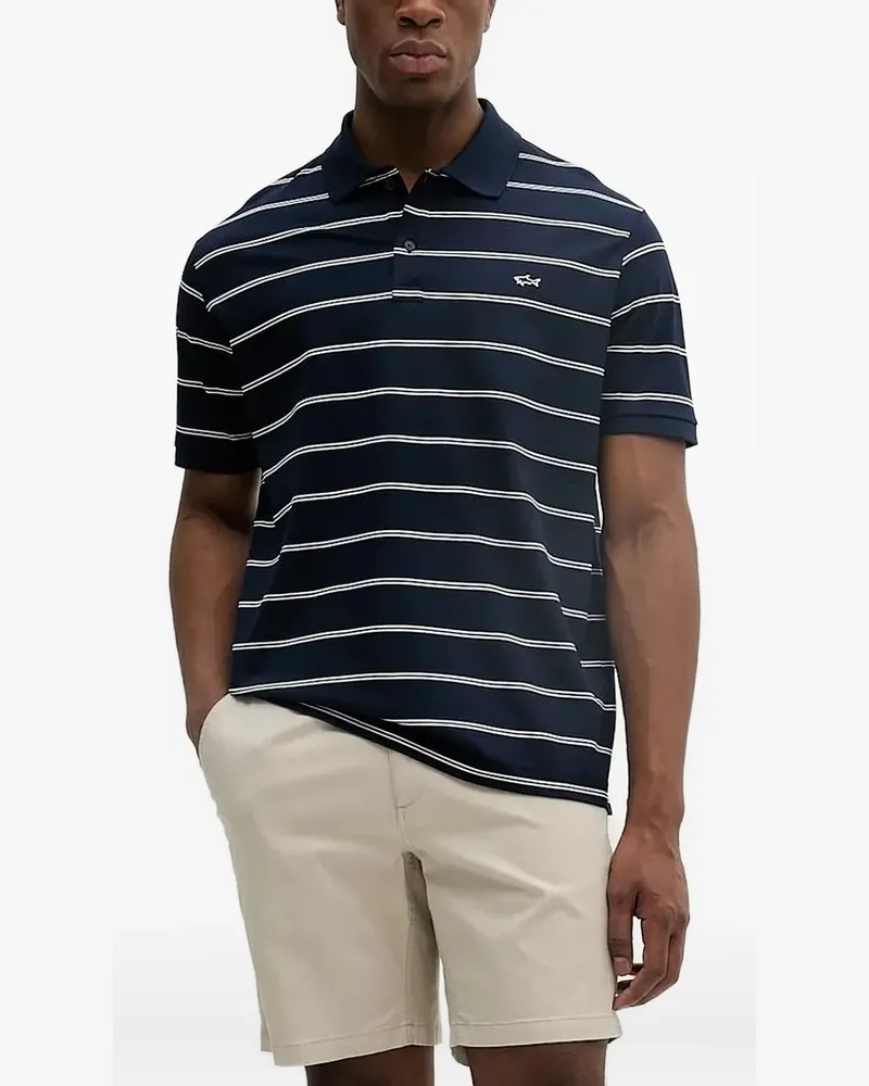 Paul & Shark Gestreiftes Poloshirt - Blau Blau
