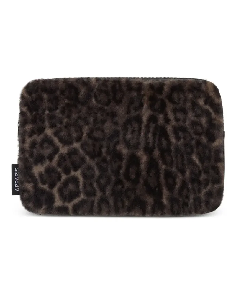 APPARIS Elle Laptophülle mit Leopardenprint - Braun Braun