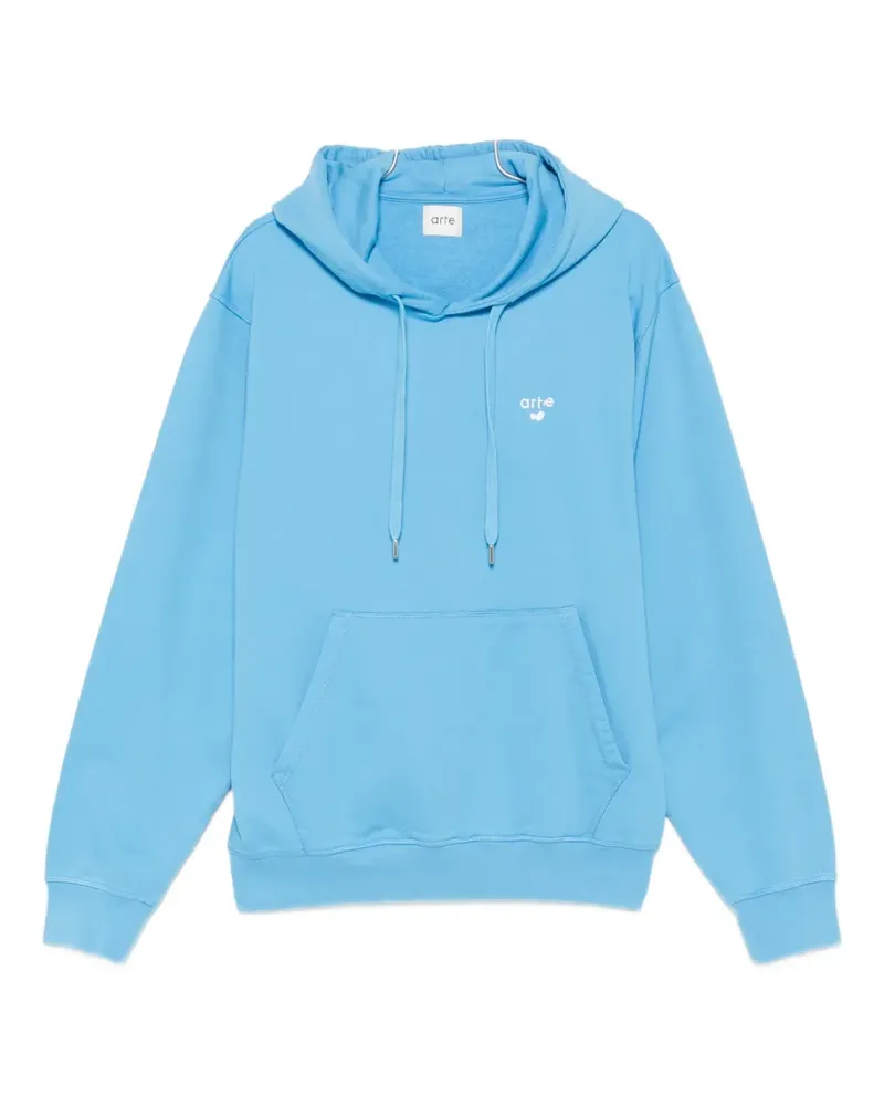 Arte Antwerp logo-embroidered hoodie - Blau Blau