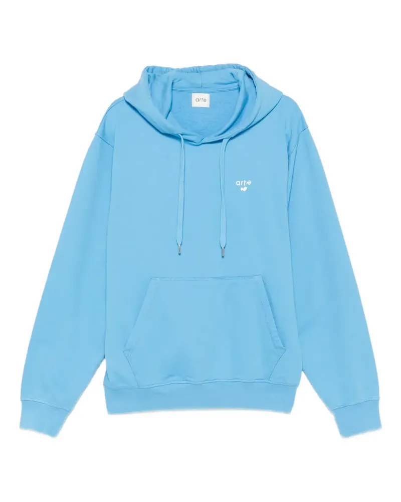 Arte Antwerp logo-embroidered hoodie - Blau Blau