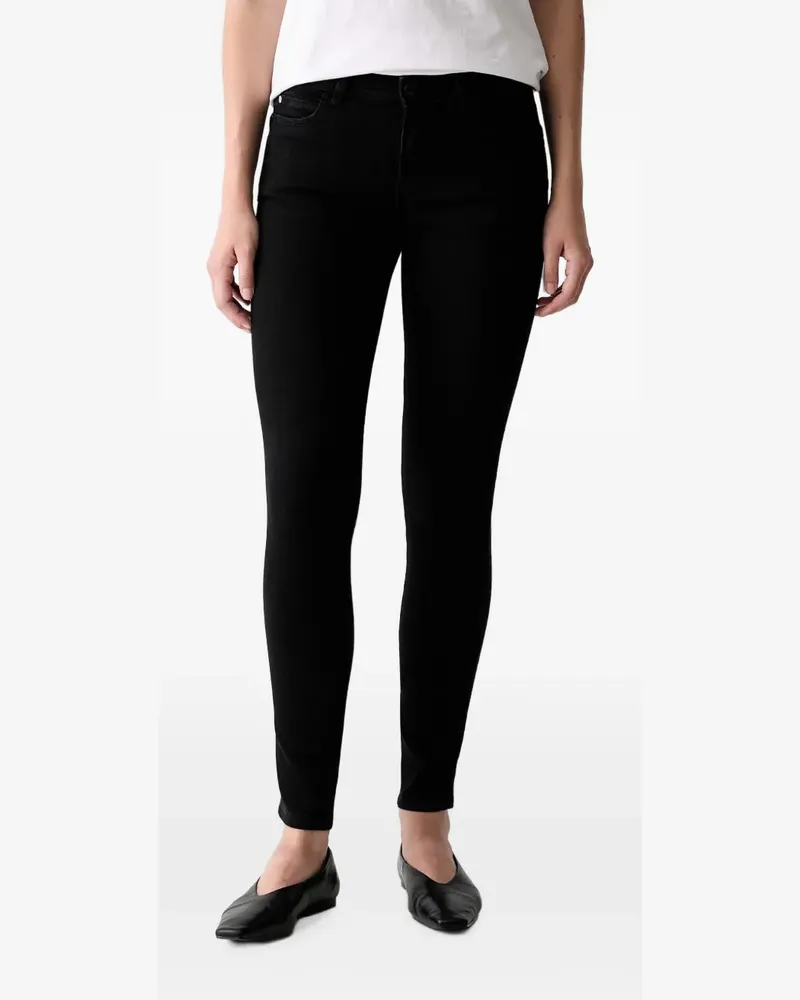 Guess logo-patch skinny jeans - Schwarz Schwarz