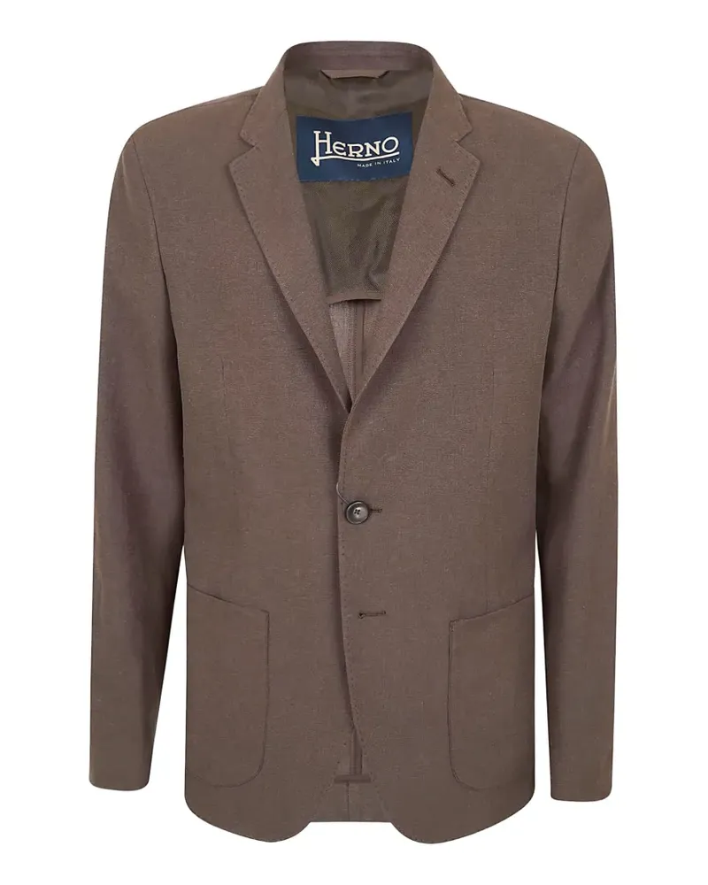 Herno Einreihiges Sakko - Braun Braun