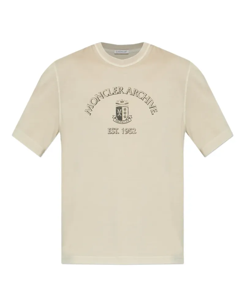 Moncler printed T-shirt - Nude Nude