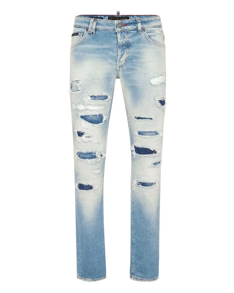 Philipp Plein Super Straight Cut Sprint Spirits Jeans - Blau Blau