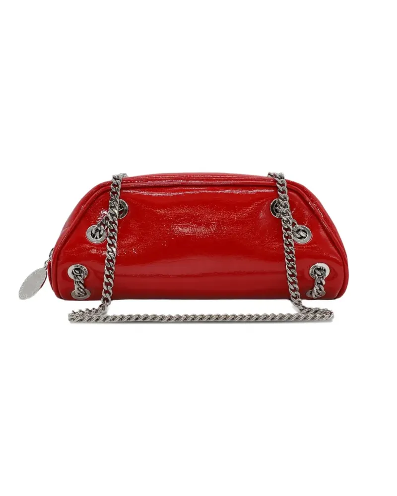 Stella McCartney Schultertasche mit Logo-Schild - Rot Rot