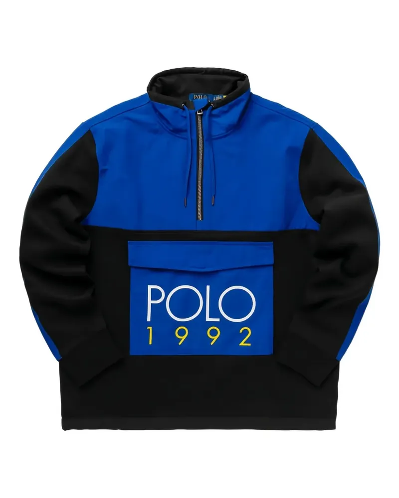 Ralph Lauren panelled zip-up sweatshirt - Blau Blau