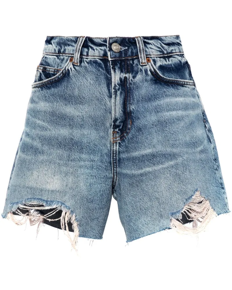 Reformation Jeans-Shorts mit Acid-Wash-Effekt - Blau Blau