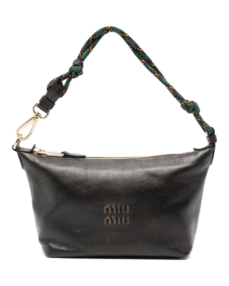 Miu Miu Schultertasche aus Leder - Braun Braun