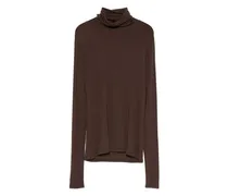 Langärmeliges Rollkragenoberteil - Braun