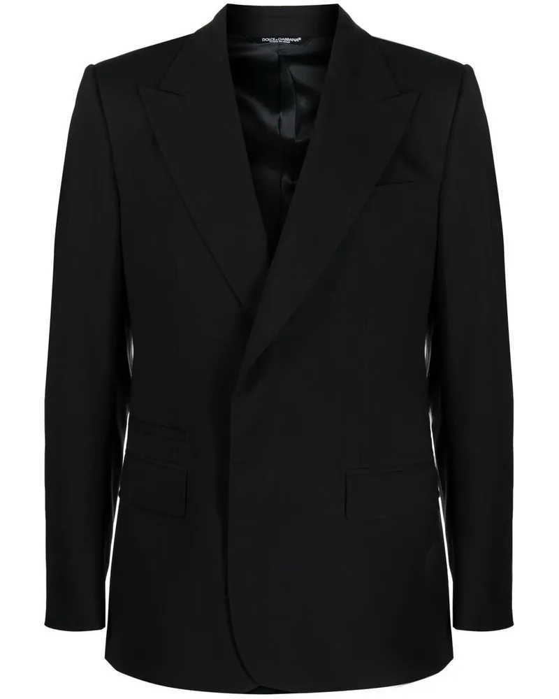 Dolce & Gabbana Einreihiges Sakko - Schwarz Schwarz