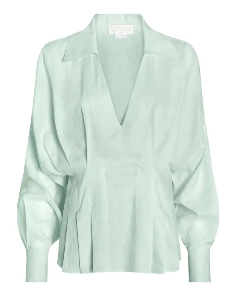 Genny Oberteil mit V-Ausschnitt - Grün Grün