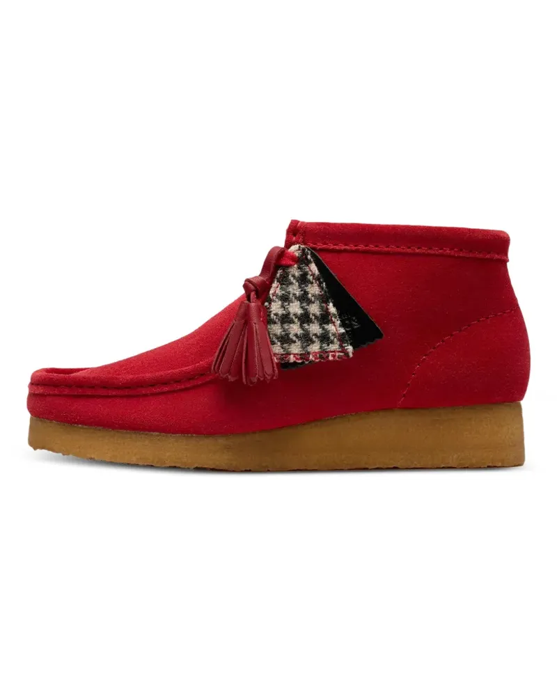 Clarks Wallabee Stiefeletten mit Quasten - Rot Rot