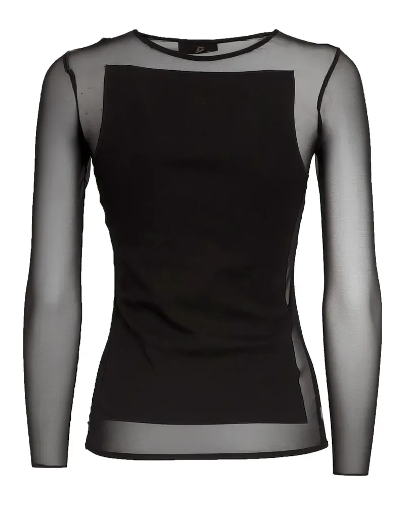 Dondup T-Shirt mit rundem Ausschnitt - Schwarz Schwarz