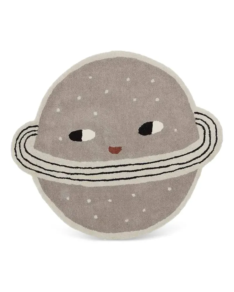 oyoy Planet Teppich (100cm x 116cm) - Grau Grau