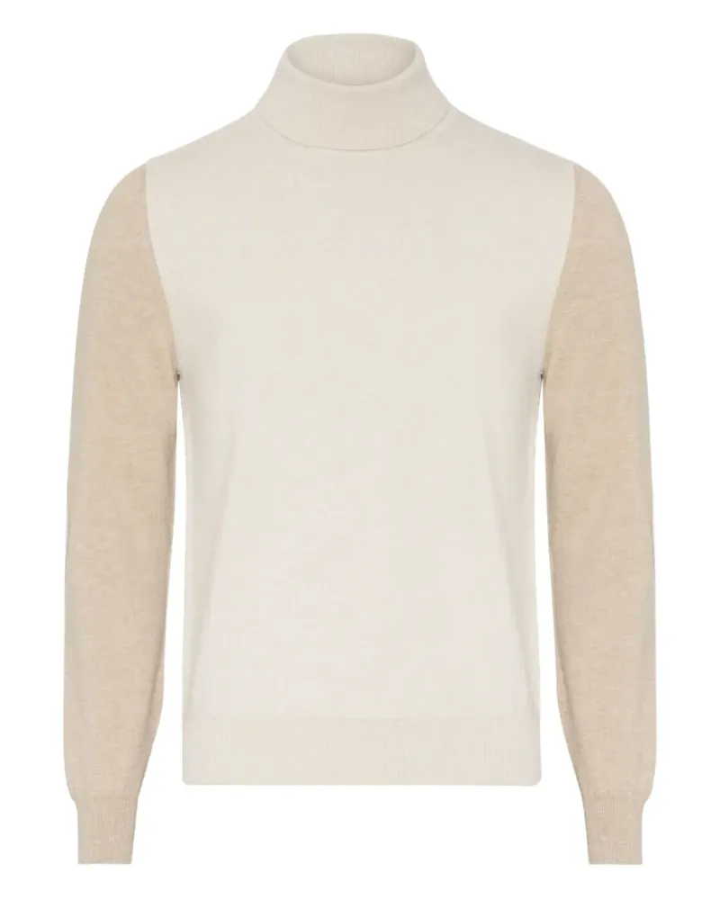 Maison Margiela Zweifarbiger Rollkragenpullover - Nude Nude