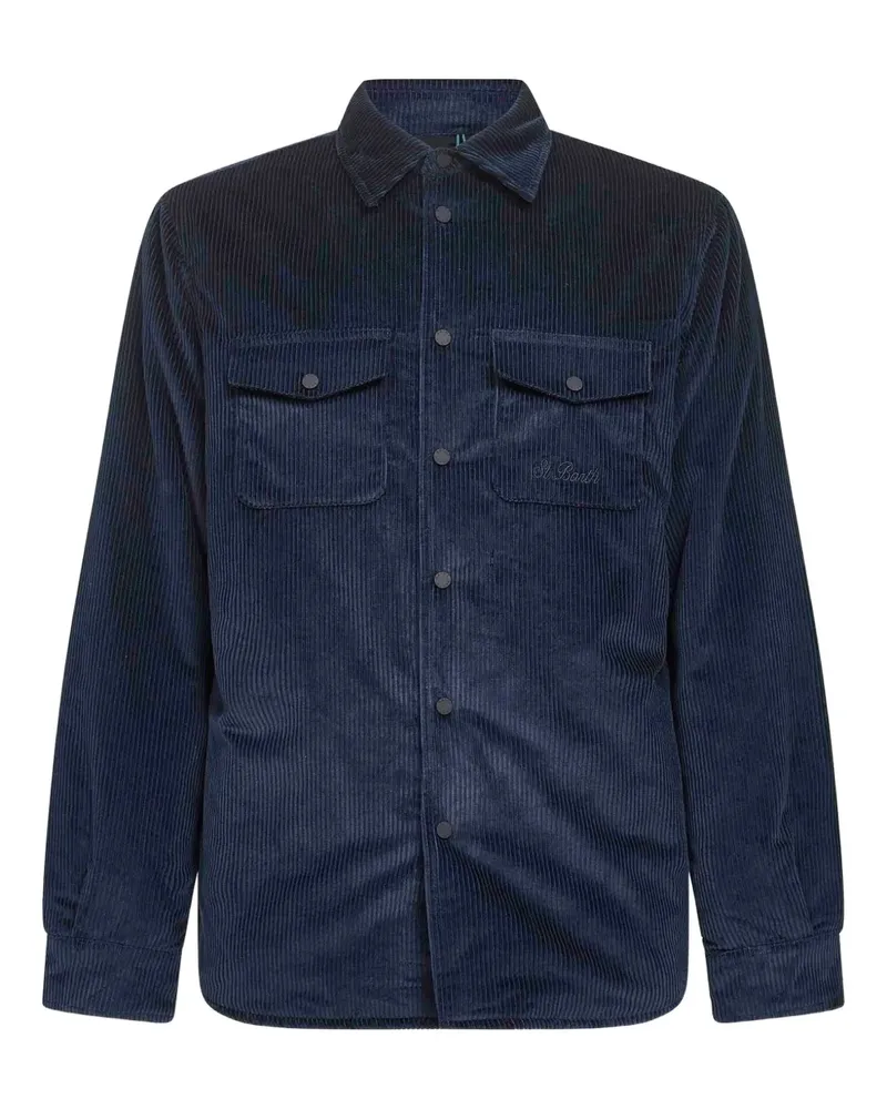 MC2 Saint Barth snap-buttoned corduroy jacket - Blau Blau