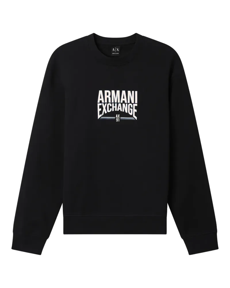 Armani Exchange logo-print sweatshirt - Blau Blau