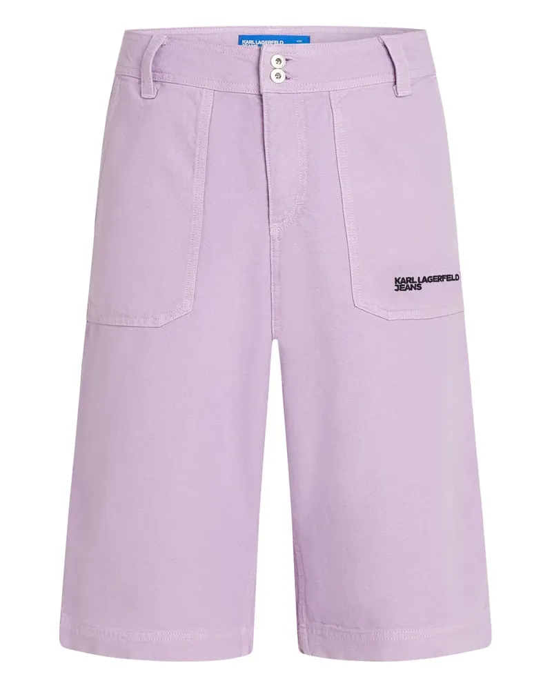 Karl Lagerfeld Klassische Cargo-Shorts - Violett Violett