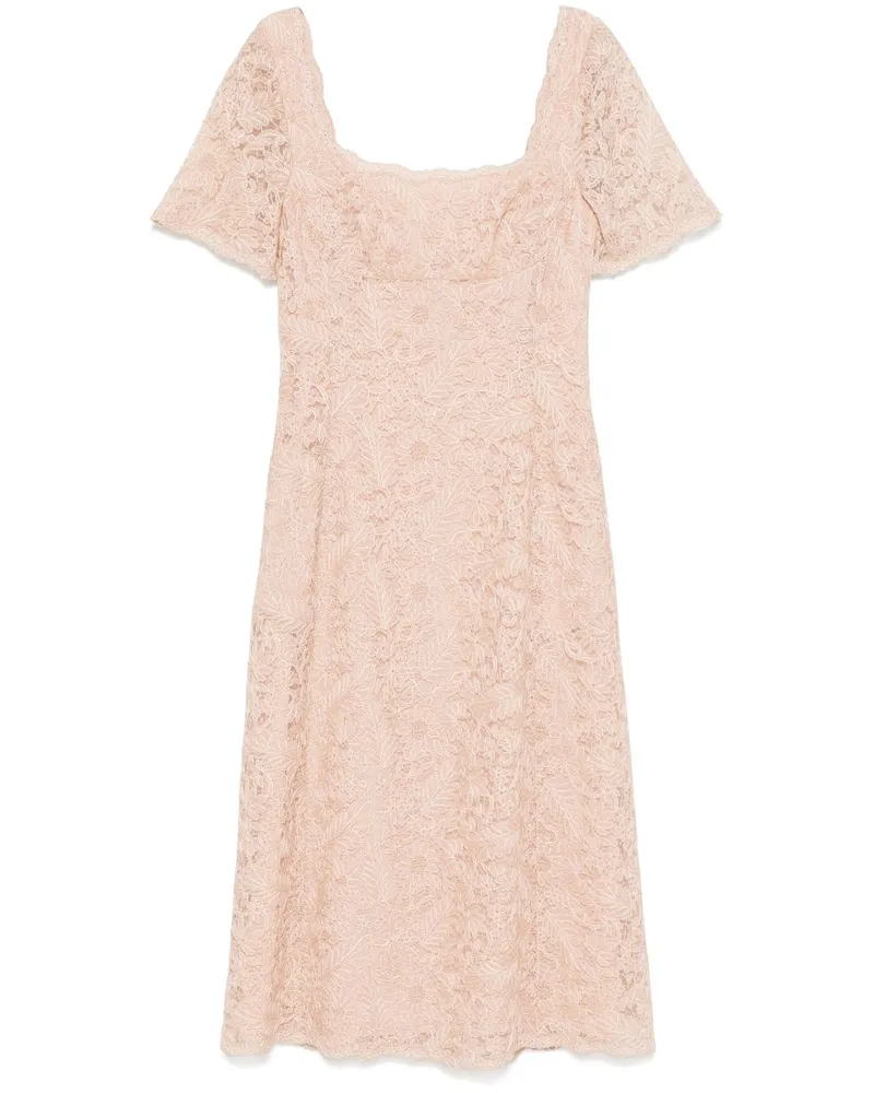 Ermanno Scervino Midikleid aus Blumenspitze - Rosa Rosa
