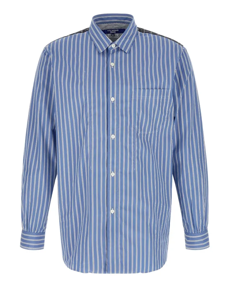 Junya Watanabe striped long-sleeve shirt - Blau Blau