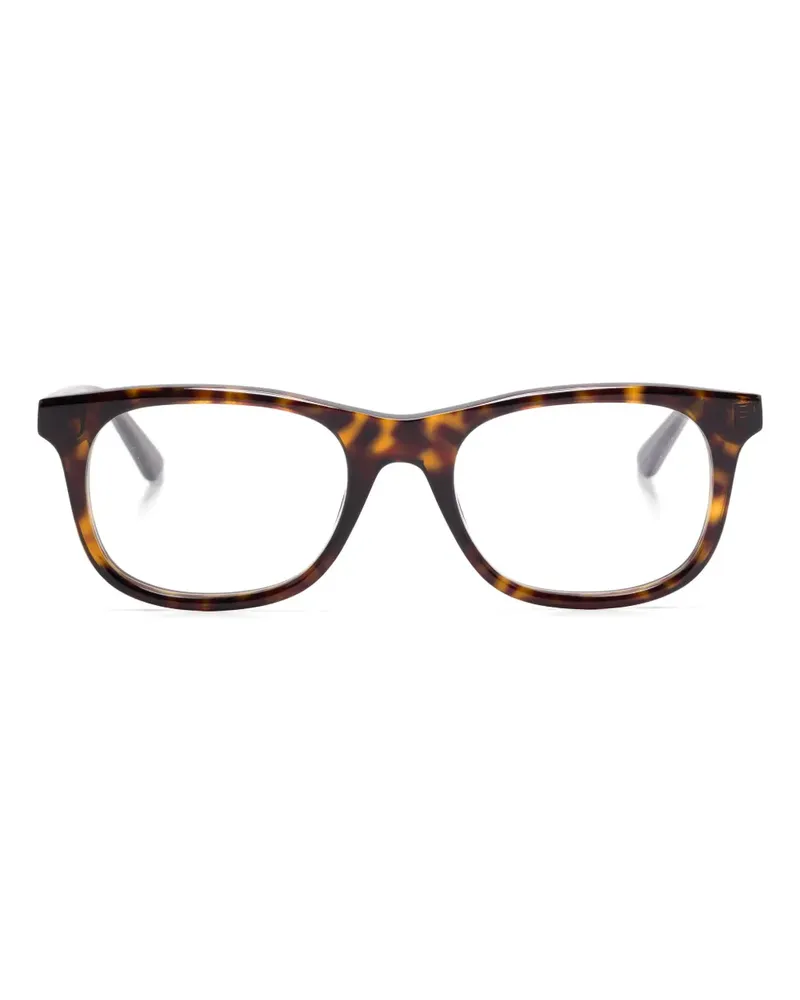Montblanc Brille mit eckigem Gestell - Braun Braun