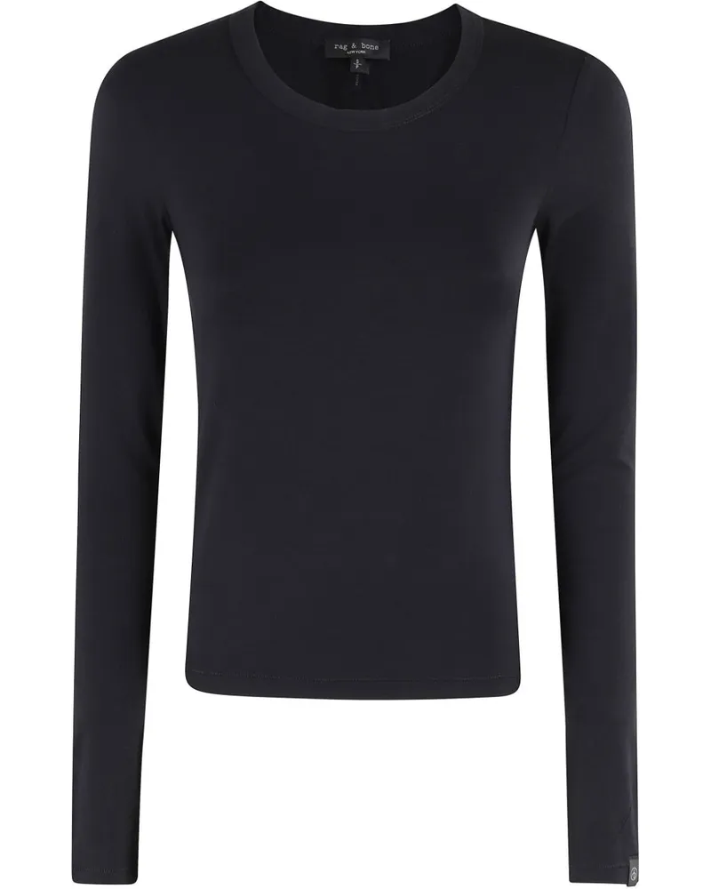 Rag & Bone T-Shirt aus Modal - Schwarz Schwarz
