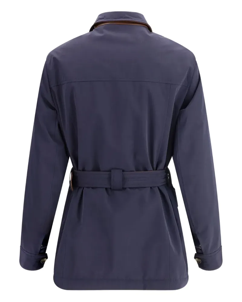 Brunello Cucinelli Hemdjacke mit Gürtel - Blau Blau