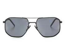 Sonnenbrille mit geometrischem Gestell - Schwarz