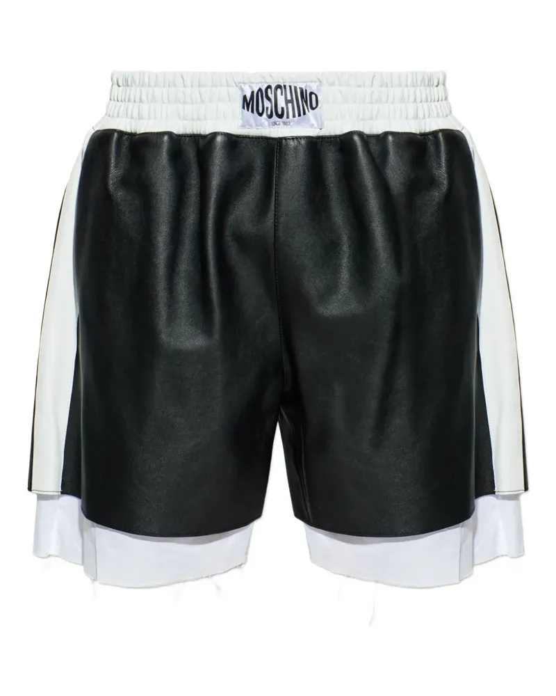 Moschino leather shorts - Schwarz Schwarz