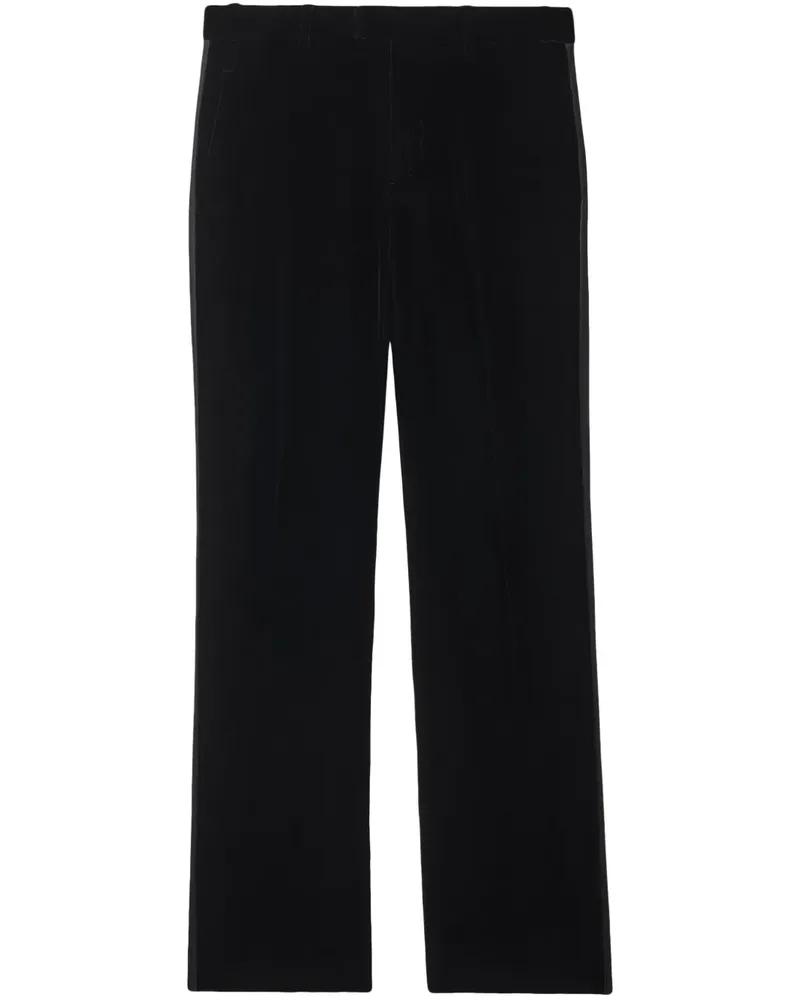 Burberry Hose aus Samt - Schwarz Schwarz