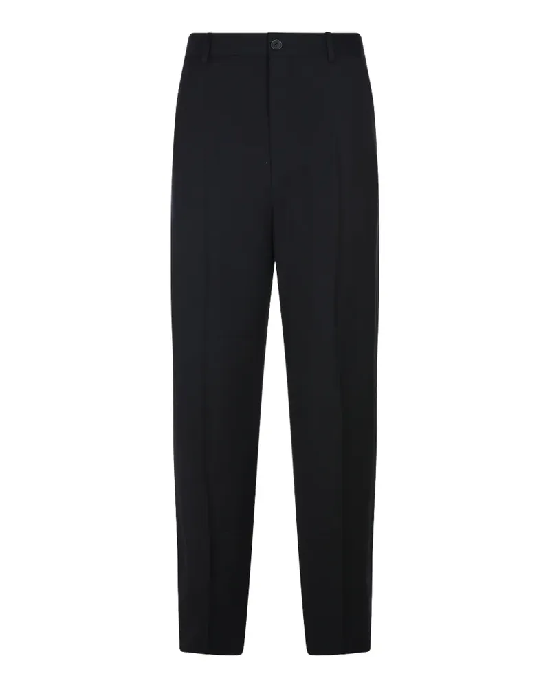 Balenciaga Wollhose mit Knöpfen - Schwarz Schwarz