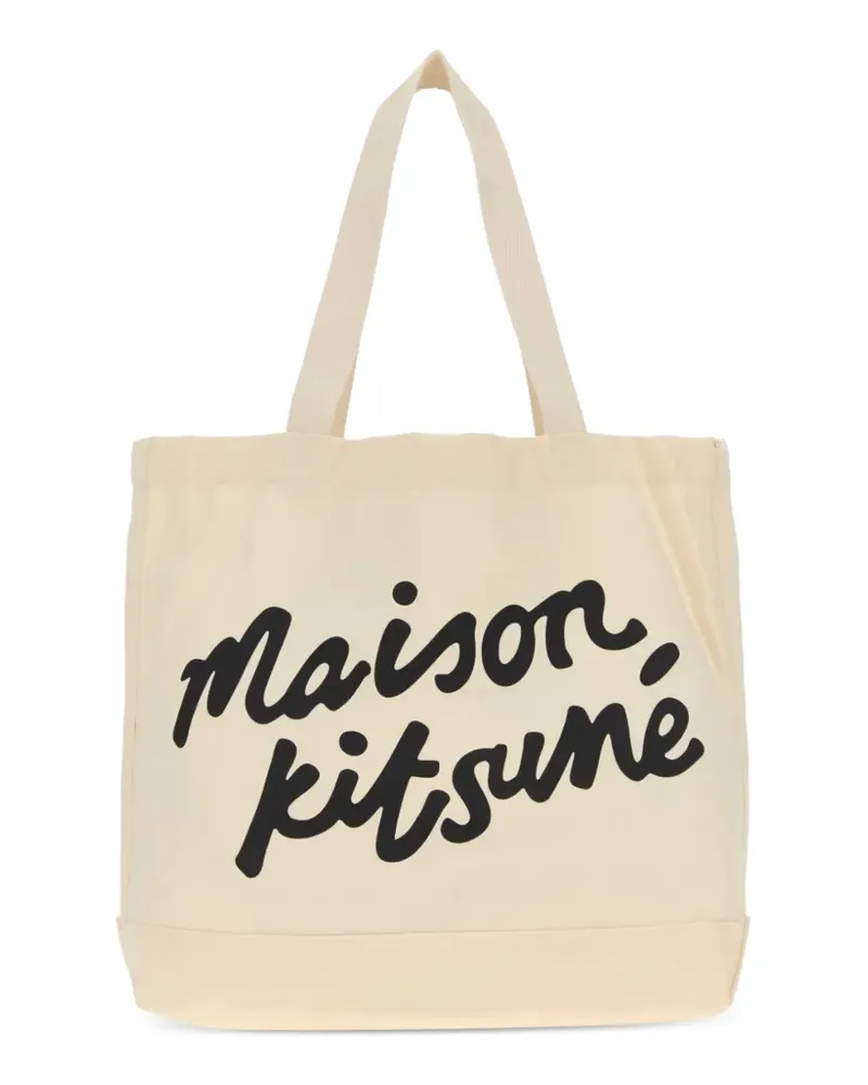 Kitsuné Shopper mit Logo - Nude Nude