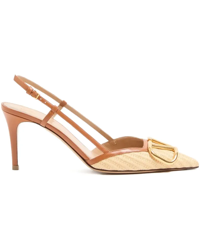Valentino Garavani VLogo Signature Slingback-Pumps - Nude Nude