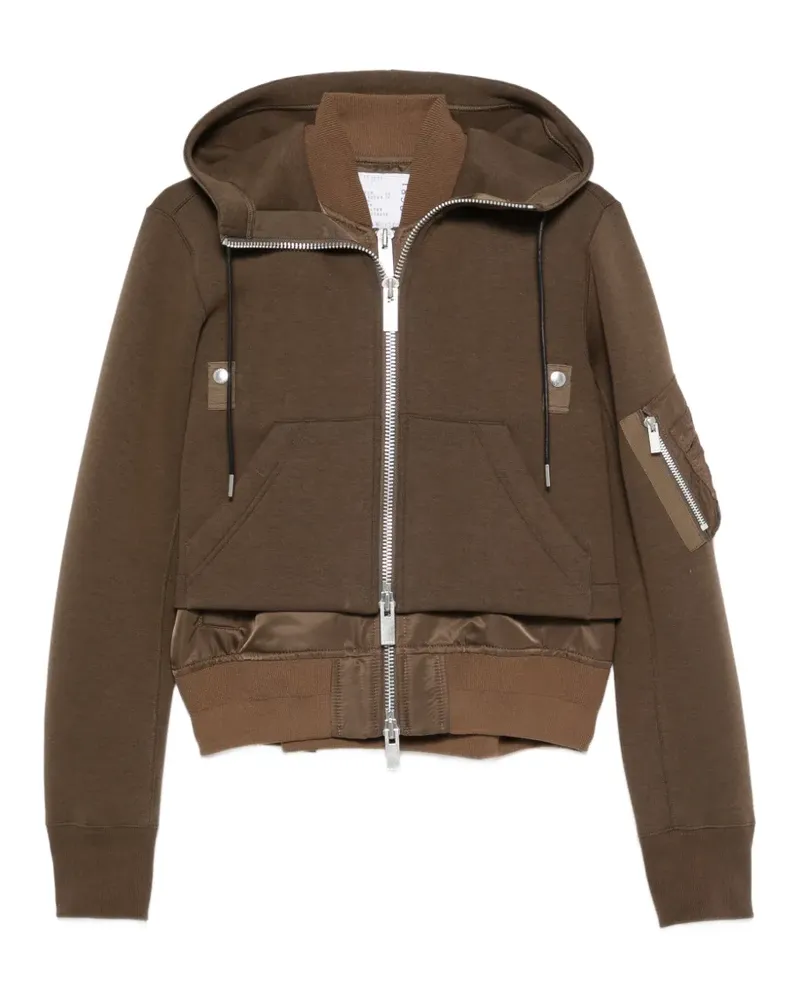 Sacai Sponge Sweat Hoodie - Braun Braun