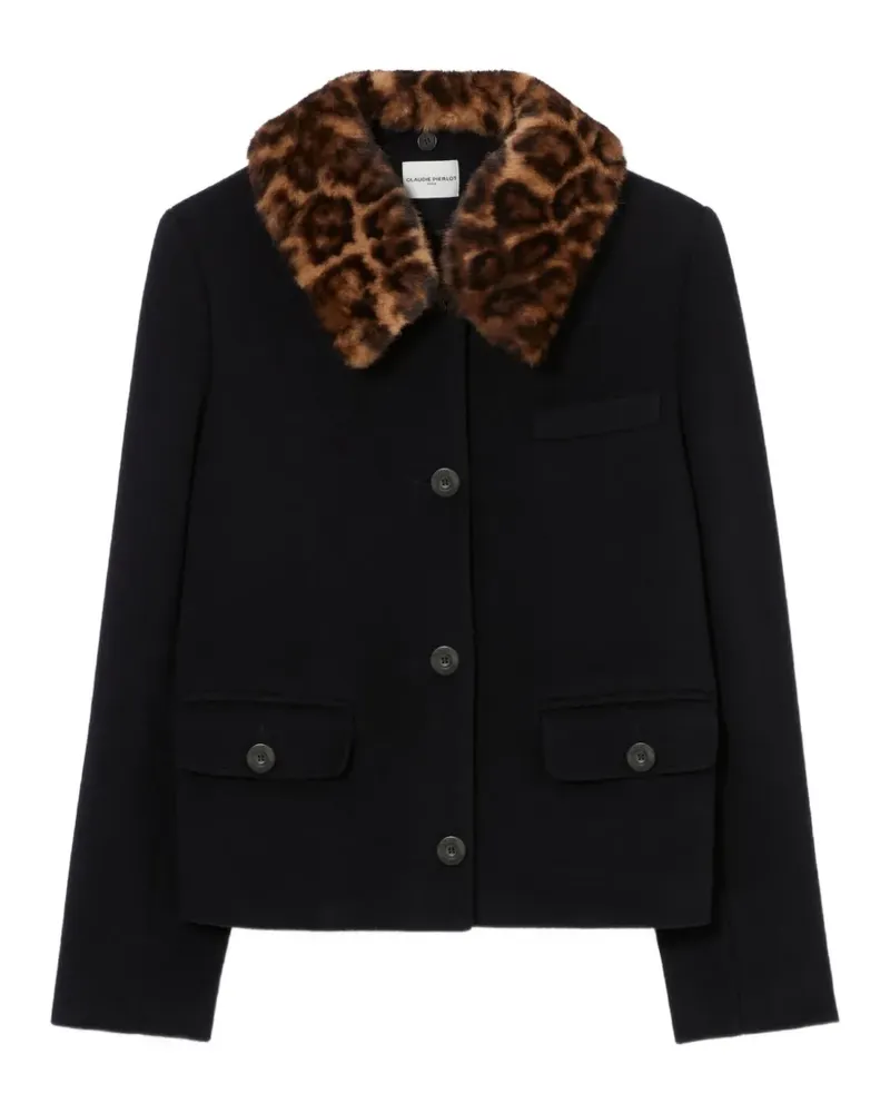 Claudie Pierlot Kurzer Mantel - Blau Blau