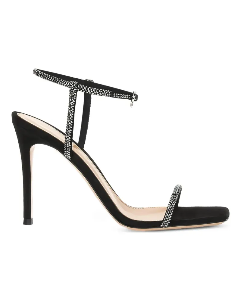 Gianvito Rossi Mayfair Sandalen mit Kristallen - Schwarz Schwarz