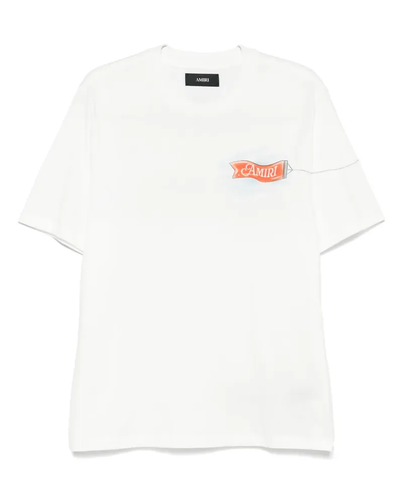 Amiri T-Shirt aus Baumwolle - Weiß Weiß