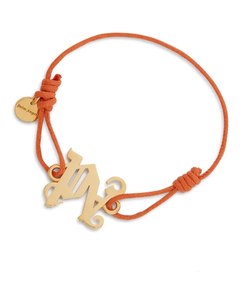 Palm Angels Kordelarmband mit Monogramm - Gold Gold