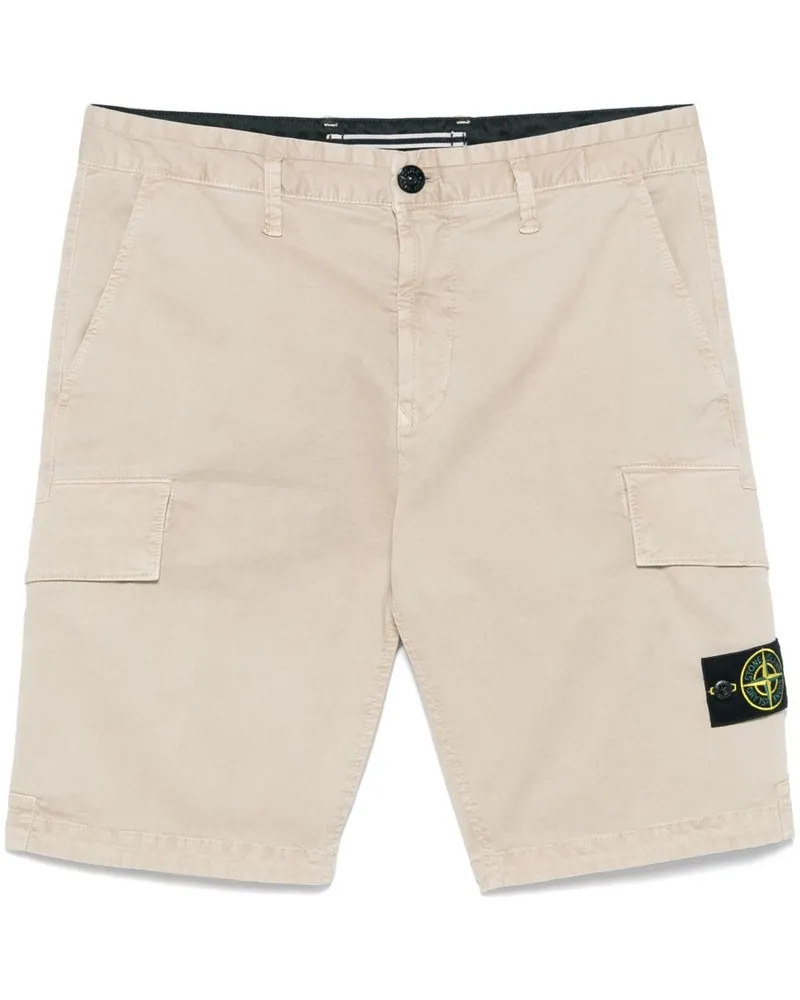 Stone Island Cargo-Shorts mit Kompass-Patch - Nude Nude