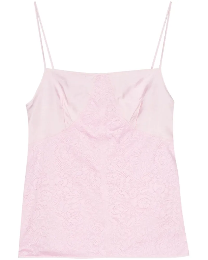 Jil Sander Camisole-Top aus floraler Spitze - Rosa Rosa